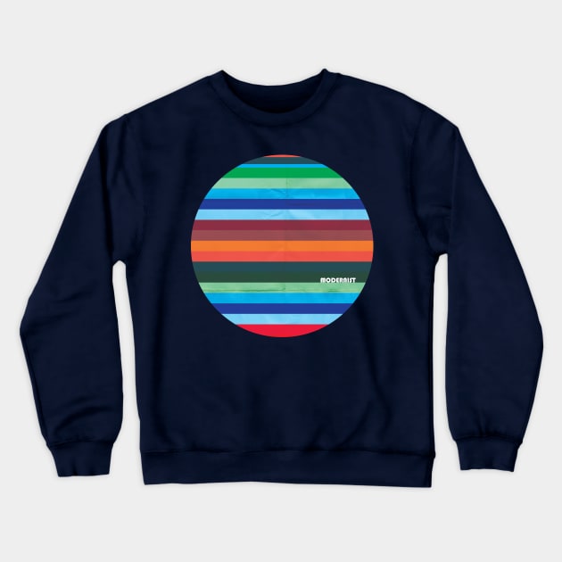 Modernist Lines Crewneck Sweatshirt by modernistdesign